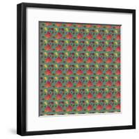 Painted Leaves Repeat-Leslie Wing-Framed Giclee Print