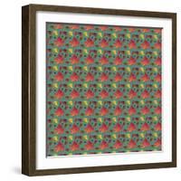 Painted Leaves Repeat-Leslie Wing-Framed Giclee Print