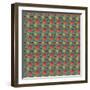 Painted Leaves Repeat-Leslie Wing-Framed Giclee Print