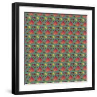 Painted Leaves Repeat-Leslie Wing-Framed Giclee Print