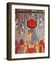 Painted Limestone Decoration in the Tomb of Horemheb-null-Framed Giclee Print
