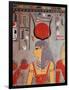 Painted Limestone Decoration in the Tomb of Horemheb-null-Framed Giclee Print