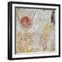Painted Limestone Fragment of Isis Greeting Nectanebo II-null-Framed Photographic Print