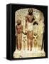 Painted Limestone Group Statue of Meinekhet with Family, from Reign of Thutmose-null-Framed Stretched Canvas