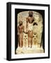 Painted Limestone Group Statue of Meinekhet with Family, from Reign of Thutmose-null-Framed Giclee Print