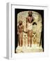 Painted Limestone Group Statue of Meinekhet with Family, from Reign of Thutmose-null-Framed Giclee Print