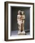 Painted Limestone Sculptural Group Portraying Raherka and Meresankh-null-Framed Giclee Print