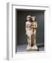 Painted Limestone Sculptural Group Portraying Raherka and Meresankh-null-Framed Giclee Print