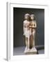 Painted Limestone Sculptural Group Portraying Raherka and Meresankh-null-Framed Giclee Print