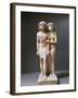 Painted Limestone Sculptural Group Portraying Raherka and Meresankh-null-Framed Giclee Print