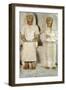 Painted Limestone Statue Group Depicting Meryre and His Wife Iniuia-null-Framed Giclee Print