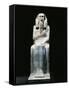 Painted Limestone Statue of Pharaoh Netjerikhet known as King Djoser, from Saqqara, Egypt-null-Framed Stretched Canvas