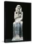 Painted Limestone Statue of Pharaoh Netjerikhet known as King Djoser, from Saqqara, Egypt-null-Stretched Canvas