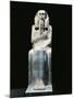 Painted Limestone Statue of Pharaoh Netjerikhet known as King Djoser, from Saqqara, Egypt-null-Mounted Giclee Print