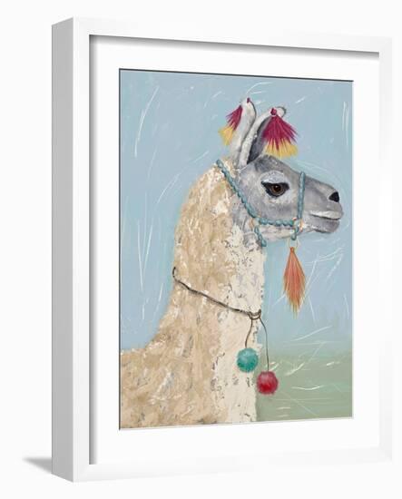 Painted Llama II-Jade Reynolds-Framed Art Print