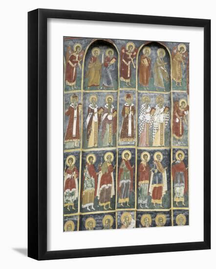 Painted Monastery of Sucevita, Moldavia, Southern Bucovina, Romania, Europe-Gary Cook-Framed Photographic Print