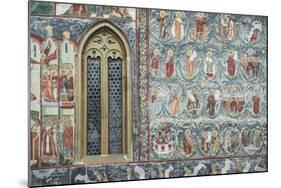 Painted Murals at Sucevita Monastery, a Gothic Church-Matthew Williams-Ellis-Mounted Photographic Print