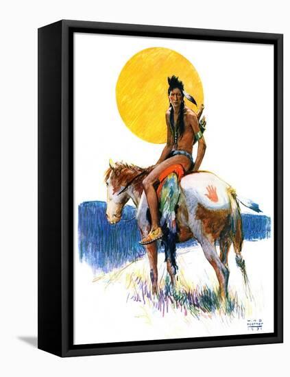 "Painted Pony,"October 24, 1931-William Henry Dethlef Koerner-Framed Stretched Canvas