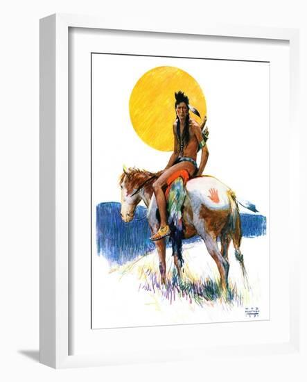 "Painted Pony,"October 24, 1931-William Henry Dethlef Koerner-Framed Giclee Print