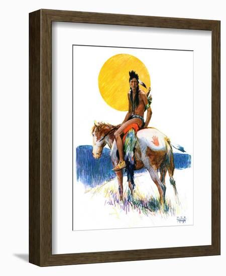 "Painted Pony,"October 24, 1931-William Henry Dethlef Koerner-Framed Giclee Print