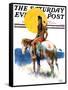 "Painted Pony," Saturday Evening Post Cover, October 24, 1931-William Henry Dethlef Koerner-Framed Stretched Canvas
