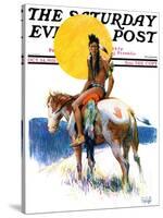 "Painted Pony," Saturday Evening Post Cover, October 24, 1931-William Henry Dethlef Koerner-Stretched Canvas