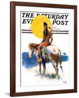 "Painted Pony," Saturday Evening Post Cover, October 24, 1931-William Henry Dethlef Koerner-Framed Giclee Print