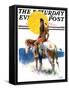 "Painted Pony," Saturday Evening Post Cover, October 24, 1931-William Henry Dethlef Koerner-Framed Stretched Canvas