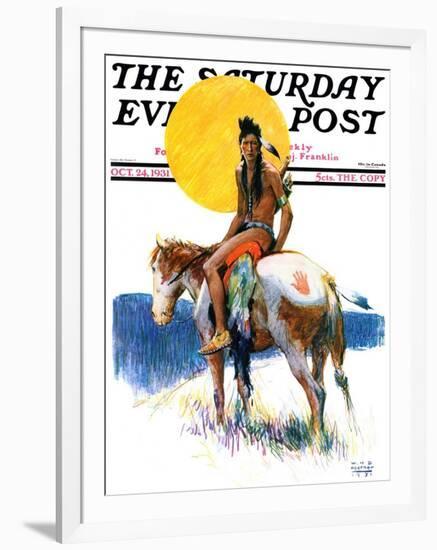 "Painted Pony," Saturday Evening Post Cover, October 24, 1931-William Henry Dethlef Koerner-Framed Giclee Print