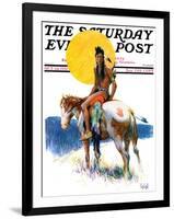 "Painted Pony," Saturday Evening Post Cover, October 24, 1931-William Henry Dethlef Koerner-Framed Giclee Print