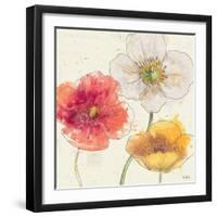 Painted Poppies IV-Katie Pertiet-Framed Art Print