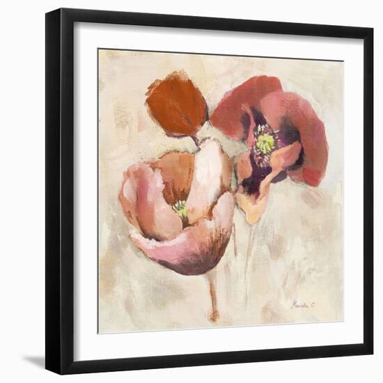 Painted Poppies-Marietta Cohen-Framed Art Print