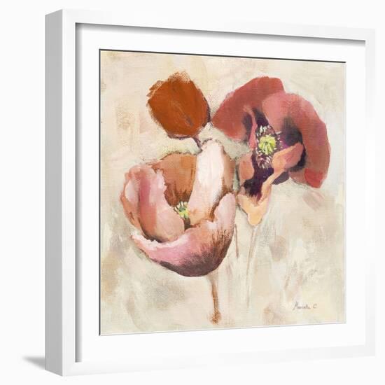 Painted Poppies-Marietta Cohen-Framed Art Print