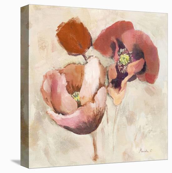Painted Poppies-Marietta Cohen-Stretched Canvas