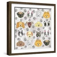 Painted Puppies-Elizabeth Caldwell-Framed Giclee Print