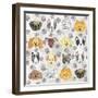 Painted Puppies-Elizabeth Caldwell-Framed Giclee Print