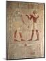 Painted Relief at Chapel of Anubis, Detail of Thutmose III Offering to Horus-null-Mounted Giclee Print