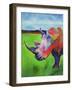 Painted Rhino-Corina St. Martin-Framed Giclee Print