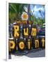 Painted Rum Barrels Rum Point Cayman Islands-George Oze-Framed Photographic Print