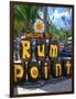 Painted Rum Barrels Rum Point Cayman Islands-George Oze-Framed Photographic Print