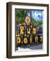 Painted Rum Barrels Rum Point Cayman Islands-George Oze-Framed Photographic Print