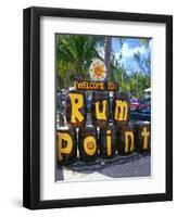 Painted Rum Barrels Rum Point Cayman Islands-George Oze-Framed Photographic Print