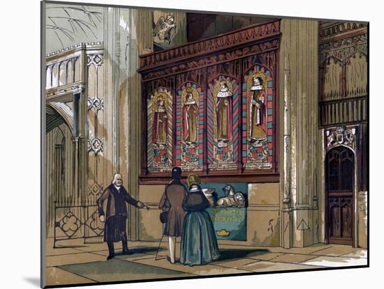 Painted Screen, St George's Chapel, 19th Century-null-Mounted Giclee Print