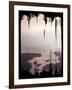 Painted Seaside II on Black-Laura Marshall-Framed Art Print