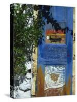 Painted Shutter, Chania Old Town, Crete, Greek Islands, Greece, Europe-Jean Brooks-Stretched Canvas