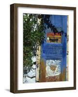 Painted Shutter, Chania Old Town, Crete, Greek Islands, Greece, Europe-Jean Brooks-Framed Photographic Print