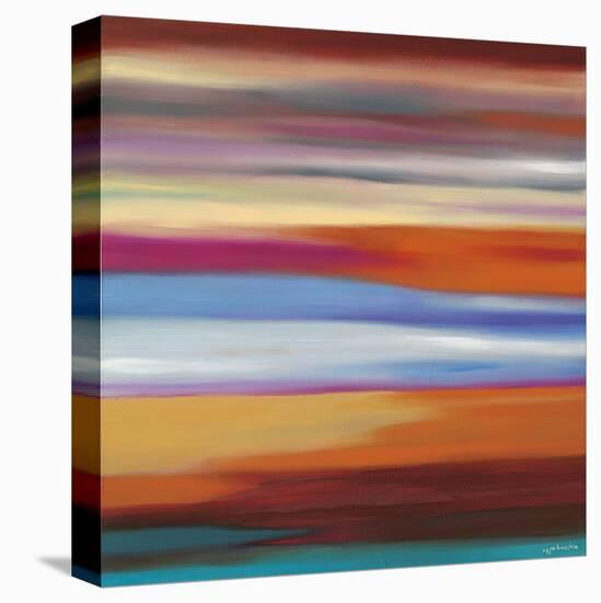 Painted Skies 1-Mary Johnston-Stretched Canvas