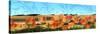 Painted Sky Panorama-Tina Lavoie-Stretched Canvas