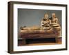 Painted Terracotta Sarcophagus of the Spouses, from Cerveteri, Rome Province, Italy-null-Framed Giclee Print