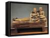 Painted Terracotta Sarcophagus of the Spouses, from Cerveteri, Rome Province, Italy-null-Framed Stretched Canvas